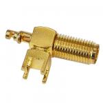 PCB Mount SMA Connector Right Angle (Jack,Female,50Ω) L17mm